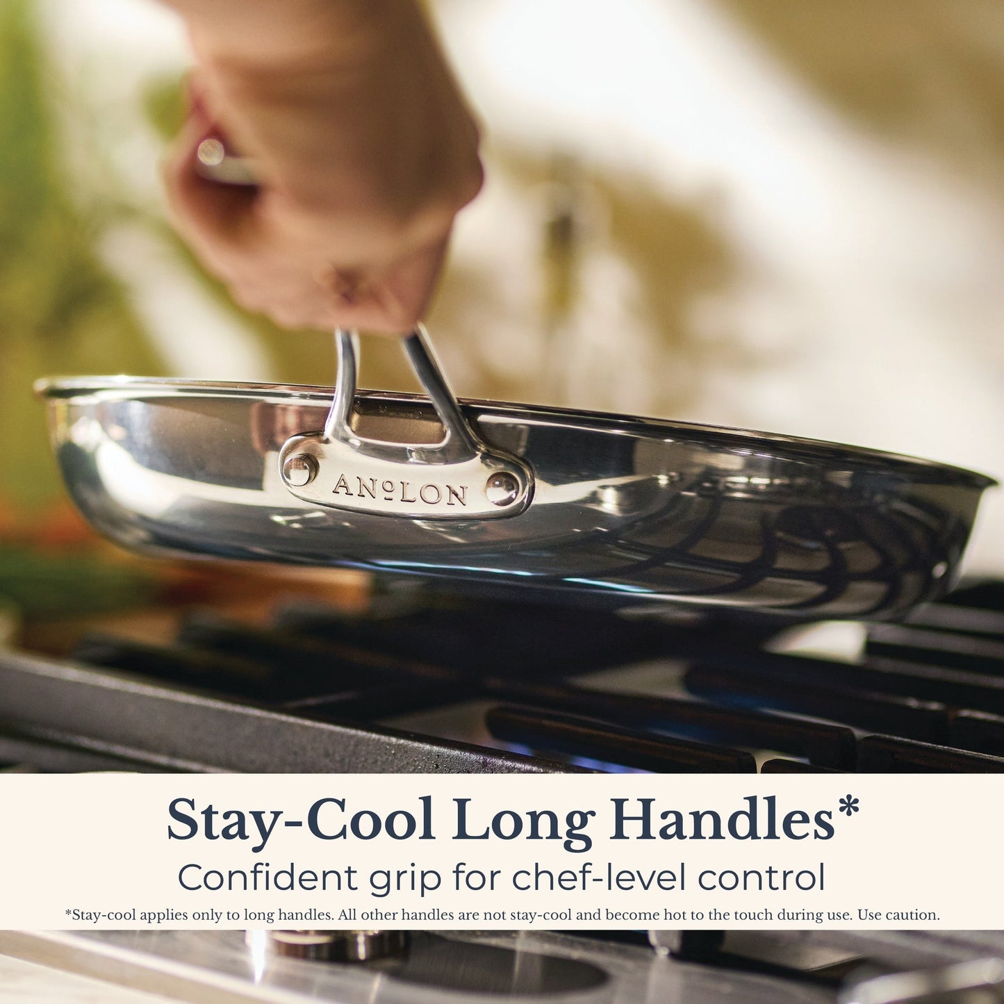 Full display view: for braising and one-pot meals – tri-ply clad stainless steel – Anolon EverLast Tri-Ply Clad Stainless Steel Induction Covered Sauté...