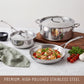 Essteele Eternità Stainless Steel 3 Piece Cookware Set Silver