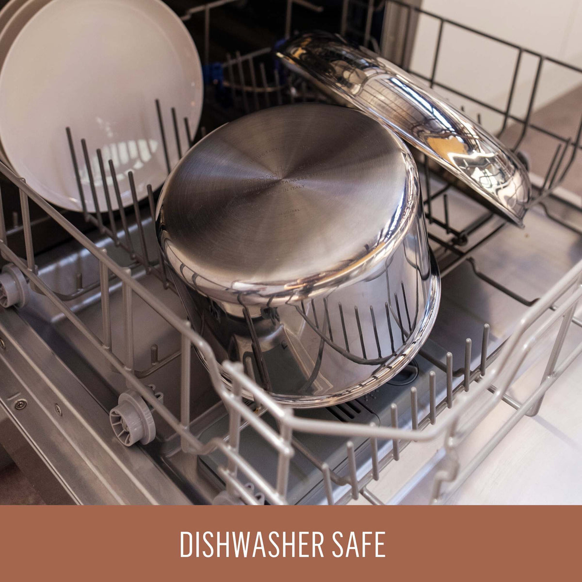 Essteele Eternità Stainless Steel 3 Piece Cookware Set Silver