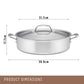 Essteele Eternità Stainless Steel 3 Piece Cookware Set Silver