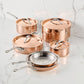 Product detail view: a complete copper kitchen – copper clad stainless steel – Hestan CopperBond Aura Copper Clad 10...