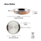 Full display view: a complete copper kitchen – copper clad stainless steel – Hestan CopperBond Aura Copper Clad 10 Piece...