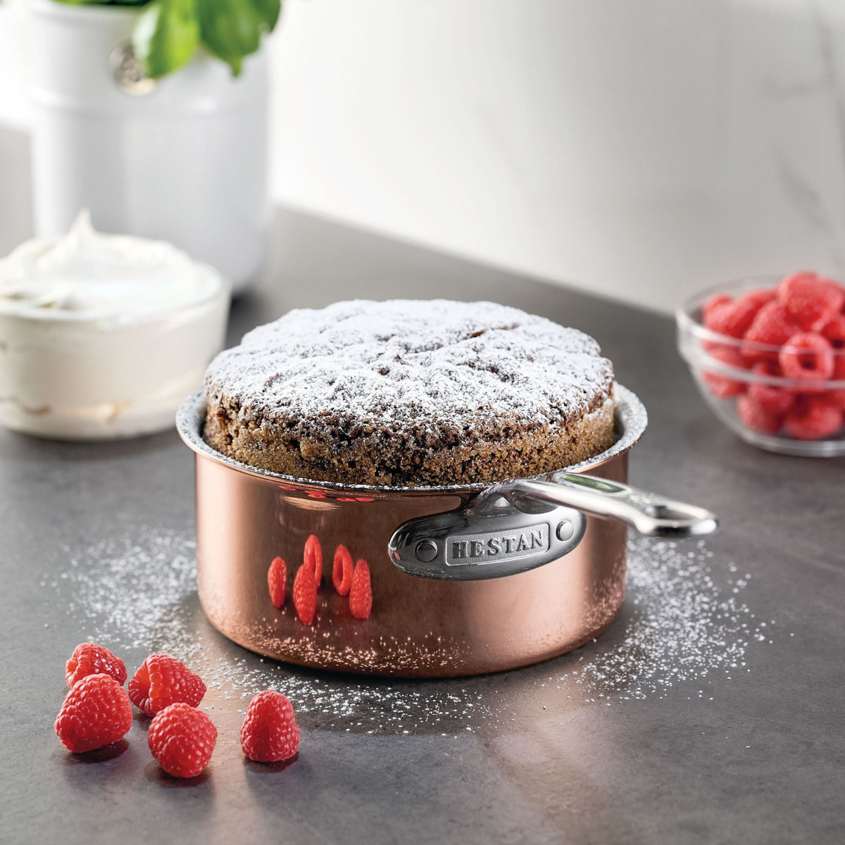 Product detail view: for sauces, reductions and grains – copper clad stainless steel – Hestan CopperBond Aura Copper Clad...