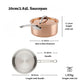 Styled lifestyle shot: for sauces, reductions and grains – copper clad stainless steel – Hestan CopperBond Aura Copper...