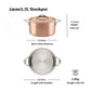 Additional angle: for stocks, soups and pasta – copper clad stainless steel – Hestan CopperBond Aura Copper Clad Covered...