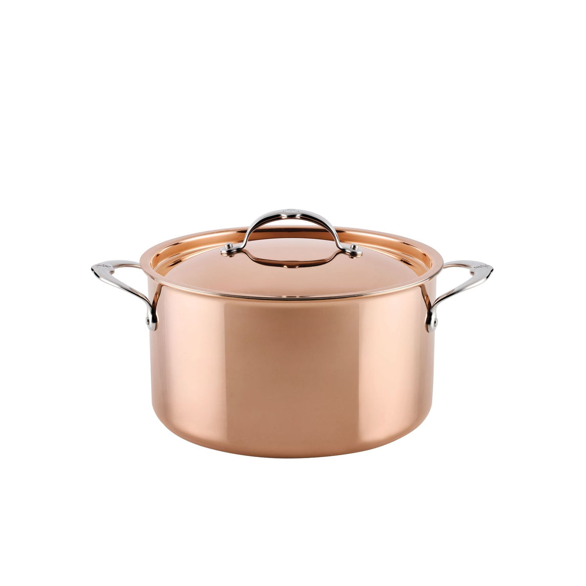 For stocks, soups and pasta – copper clad stainless steel – Hestan CopperBond Aura Copper Clad Covered Stockpot 26cm/7.6L