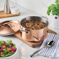 Product detail view: for stocks, soups and pasta – copper clad stainless steel – Hestan CopperBond Aura Copper Clad...