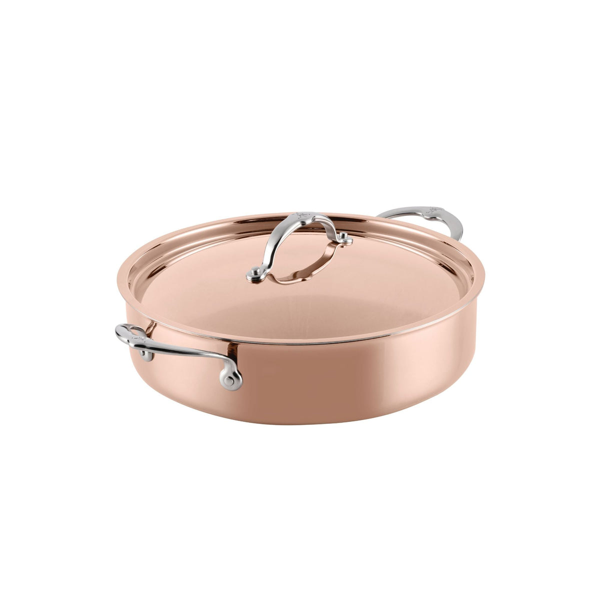 For slow braising and pan roasting – copper clad stainless steel – Hestan CopperBond Aura Copper Clad Covered Rondeau...