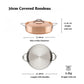 Product detail view: for slow braising and pan roasting – copper clad stainless steel – Hestan CopperBond Aura Copper...