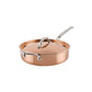 For searing, sautéing and braising – copper clad stainless steel – Hestan CopperBond Aura Copper Clad Covered Saute Pan...