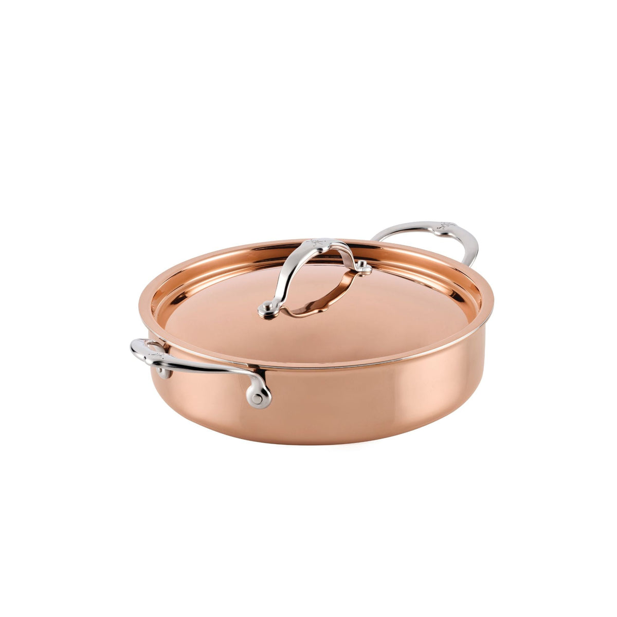 For braising and layered cooking – copper clad stainless steel – Hestan CopperBond Aura Copper Clad Covered Sauteuse...