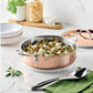 Product detail view: for braising and layered cooking – copper clad stainless steel – Hestan CopperBond Aura Copper Clad...