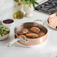 Product detail view: for searing, sautéing and braising – copper clad stainless steel – Hestan CopperBond Aura Copper...