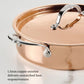 Additional angle: for searing, sautéing and braising – copper clad stainless steel – Hestan CopperBond Aura Copper Clad...