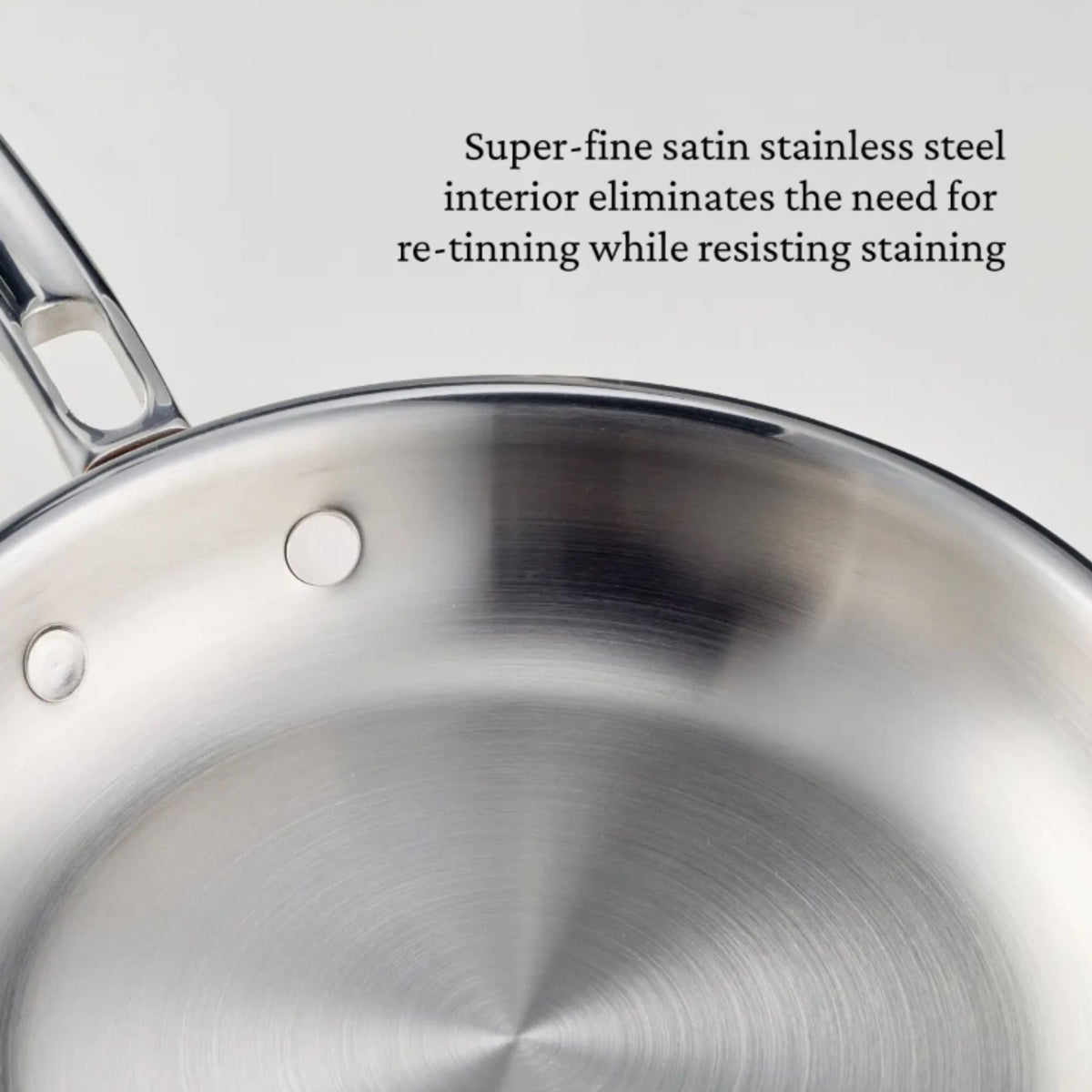 Styled lifestyle shot: for searing and pan sauces – copper clad stainless steel – Hestan CopperBond Aura Copper Clad Open...