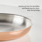 Size and scale view: for searing and pan sauces – copper clad stainless steel – Hestan CopperBond Aura Copper Clad Open...