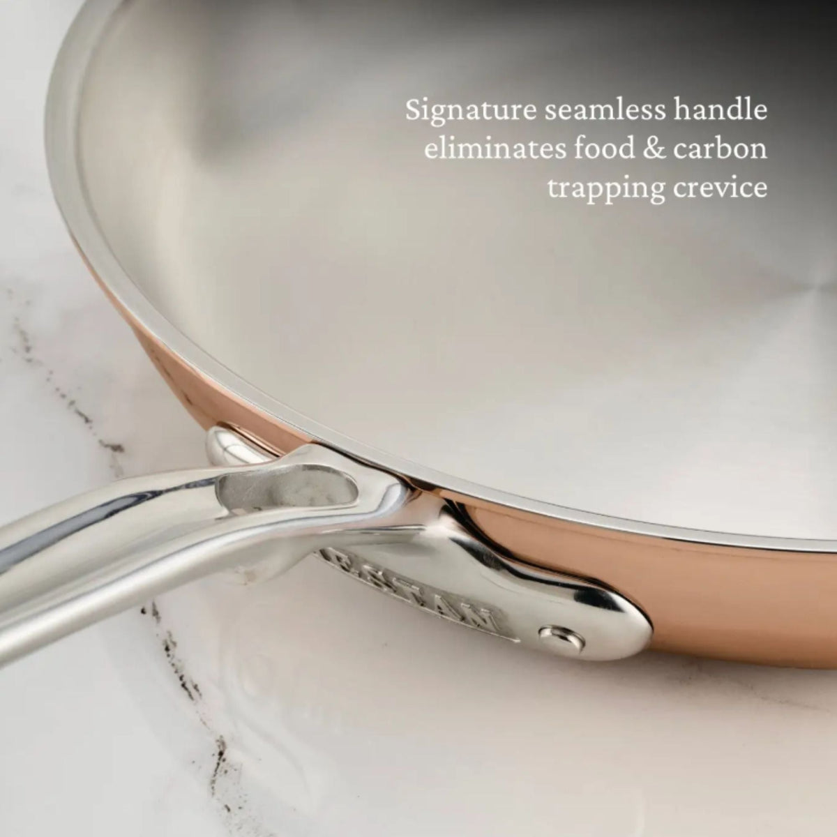 For searing and pan sauces – copper clad stainless steel – Hestan CopperBond Aura Copper Clad Open Skillet 32cm