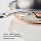 Product detail view: for searing and pan sauces – copper clad stainless steel – Hestan CopperBond Aura Copper Clad Open...