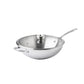 Meyer White Steel Stainless Steel Induction Stirfry With Glass Lid  32cm