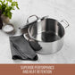 Essteele Eternità Stainless Steel Induction Covered Stockpot 24cm/5.6L