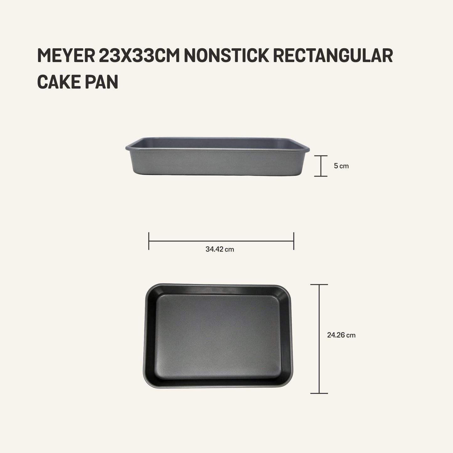 Meyer Nonstick Bakeware Rectangular Cake Pan 23cmx33cm