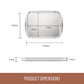 Essteele Clad Ovenware Stainless Steel Baking Sheet 23cm x 32cm x 2.5cm