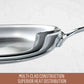 Essteele Eternità Stainless Steel Induction Covered Chefs Pan with Helper Handle 28cm