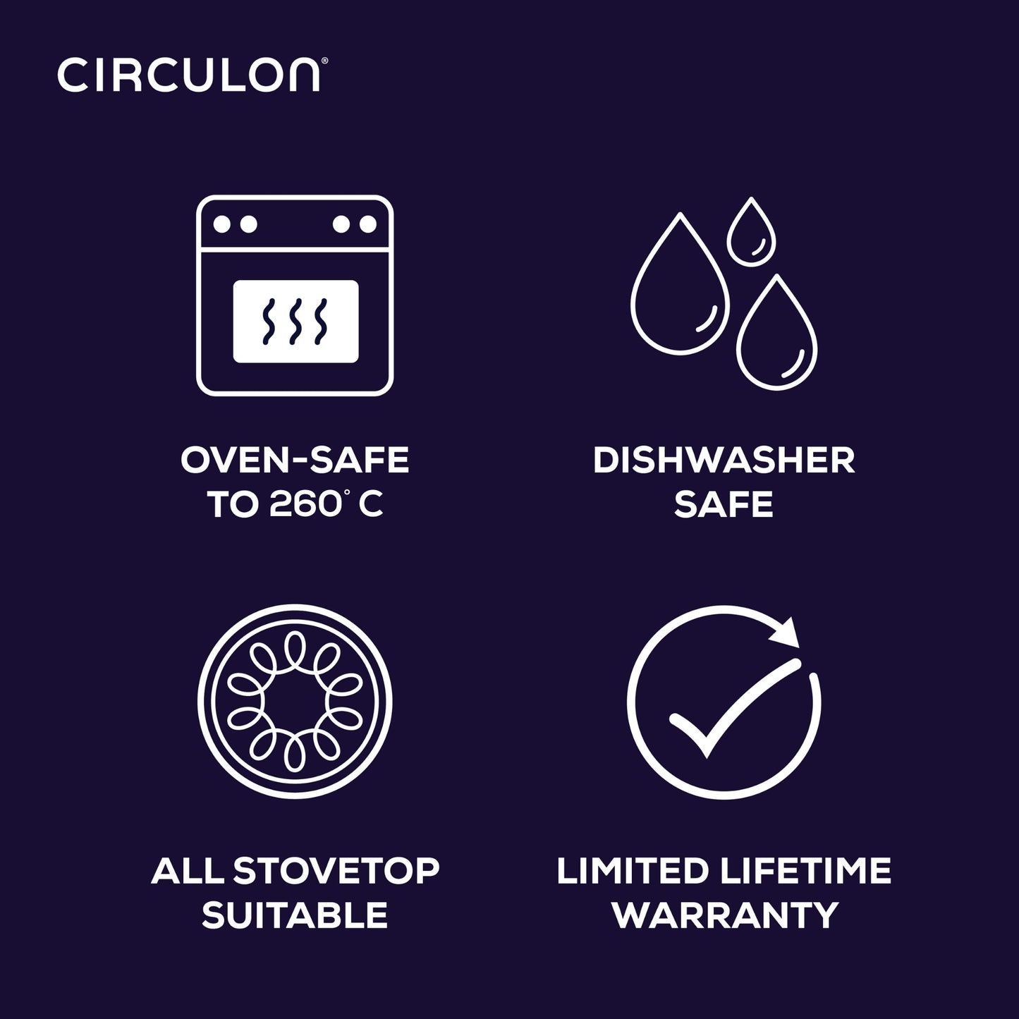 Circulon C-Series Hybrid 10 Piece Cookware Set With Utensils