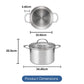 RACO Steel Essentials Stainless Steel Induction Covered Stockpot 24cm/5.7L
