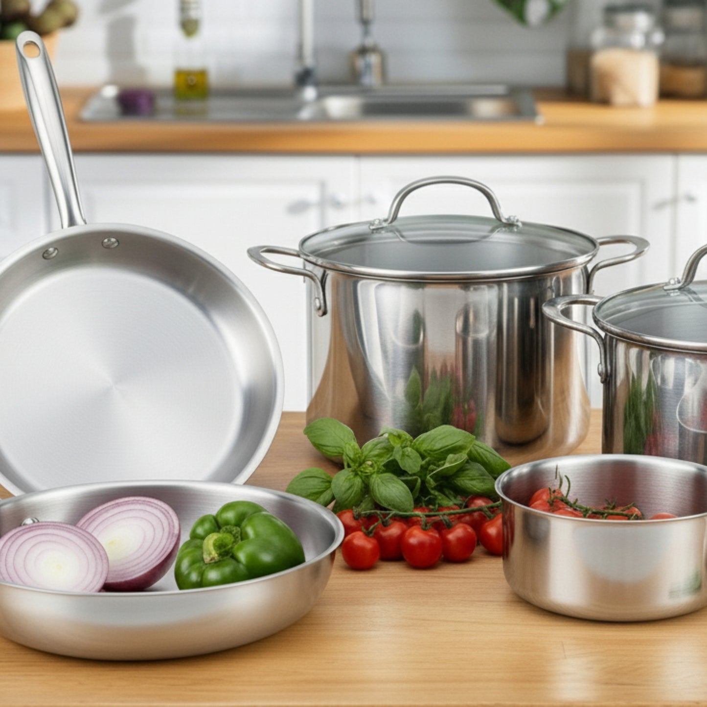 RACO Steel Essentials Stainless Steel Induction Covered Saute 30cm/5.7L