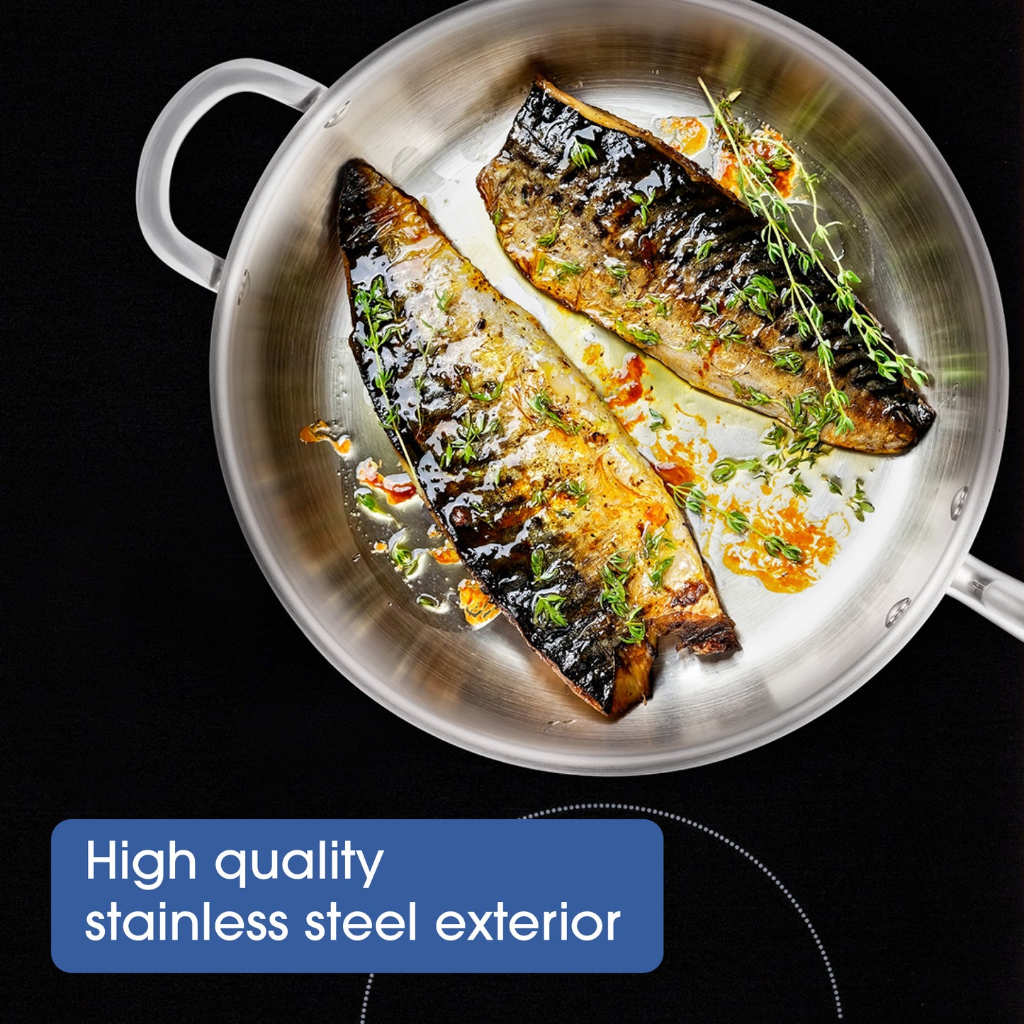 RACO Steel Essentials Stainless Steel Induction Covered Saute 30cm/5.7L
