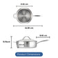 RACO Steel Essentials Stainless Steel Induction Covered Saute 30cm/5.7L