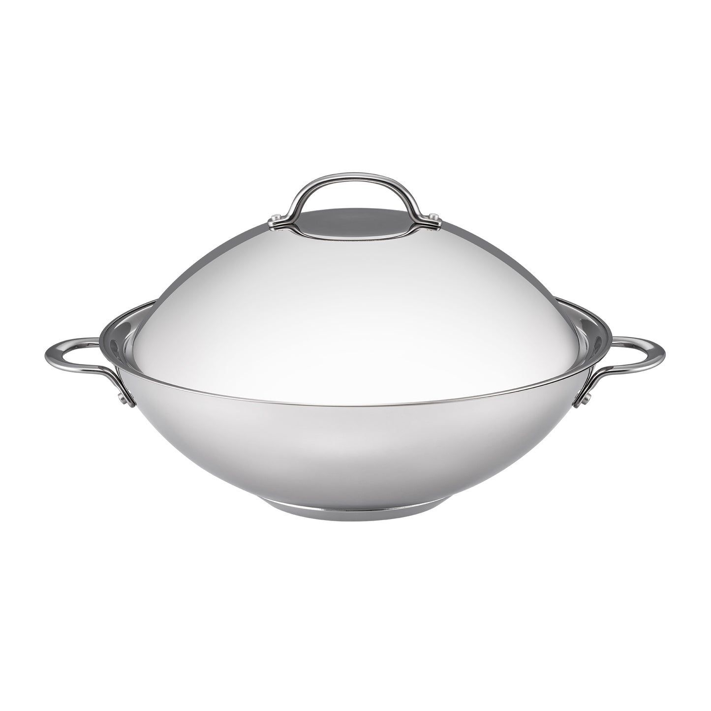 RACO Steel Essentials Stainless Steel Induction Covered Wok 36cm