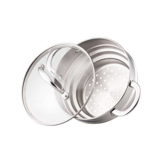 RACO Steel Essentials Stainless Steel Universal Steamer With Lid 16/18/20cm