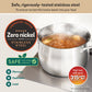 Meyer White Steel Stainless Steel Induction Stockpot With Glass Lid  24cm