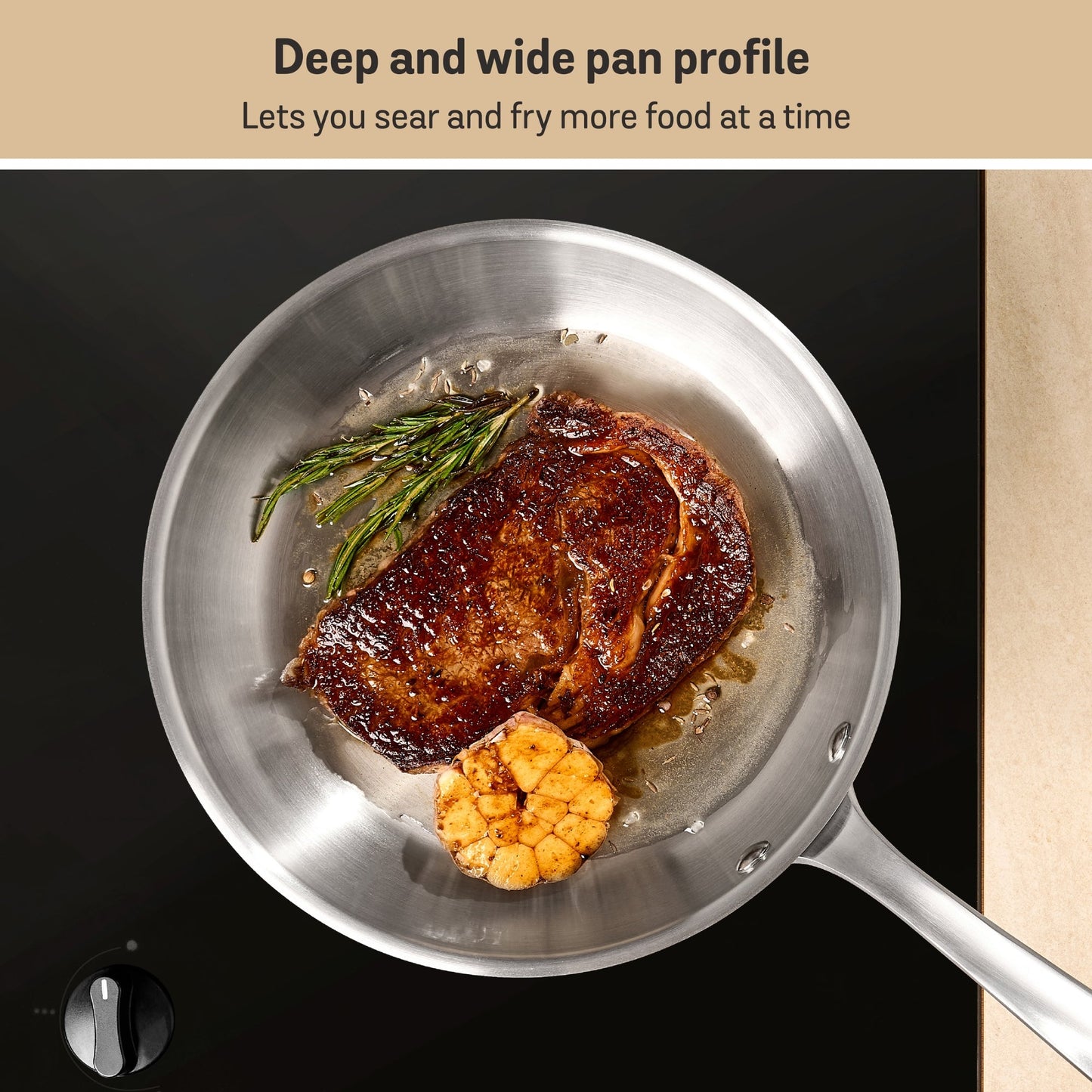 Meyer White Steel Stainless Steel Induction 3 Piece Starter Set