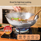 Meyer White Steel Stainless Steel Induction Stirfry With Glass Lid  32cm