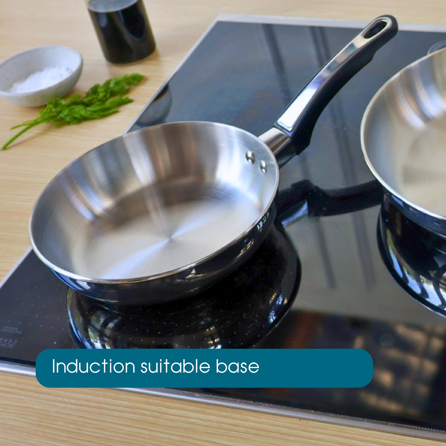 RACO SteelPro Stainless Steel Induction Open Frypan Twin Pack 20/28cm