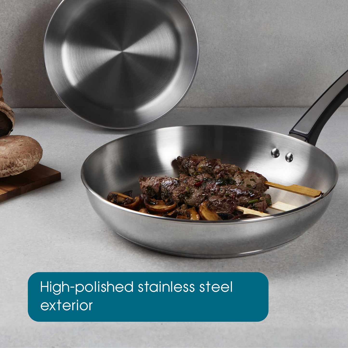 RACO SteelPro Stainless Steel Induction Open Frypan Twin Pack 20/28cm