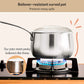 Meyer White Steel Stainless Steel Induction Saucepan With Glass Lid 18cm