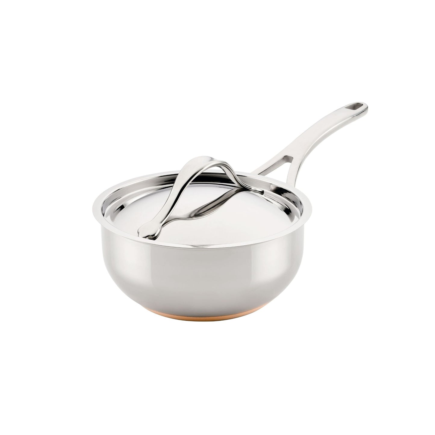 Anolon Nouvelle Copper Stainless Steel Induction Covered Saucier 20cm/2.4L