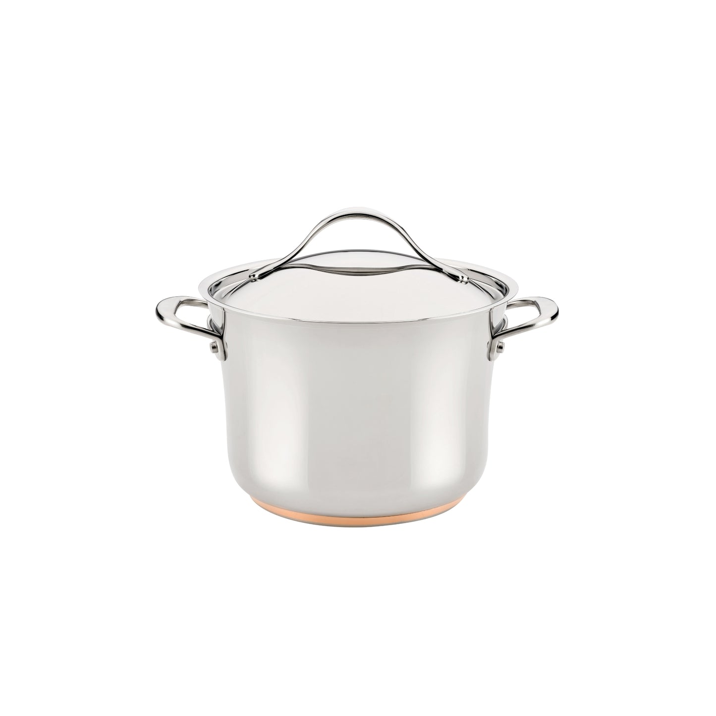 Anolon Nouvelle Copper Stainless Steel Induction Covered Stockpot 24cm/6.2L