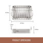 Essteele Stainless Steel Roaster With Rack 35cm x25cm x8cm