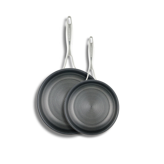 Circulon C-Series Nonstick Clad Stainless Steel Induction Frypan Twin Pack 25/32cm