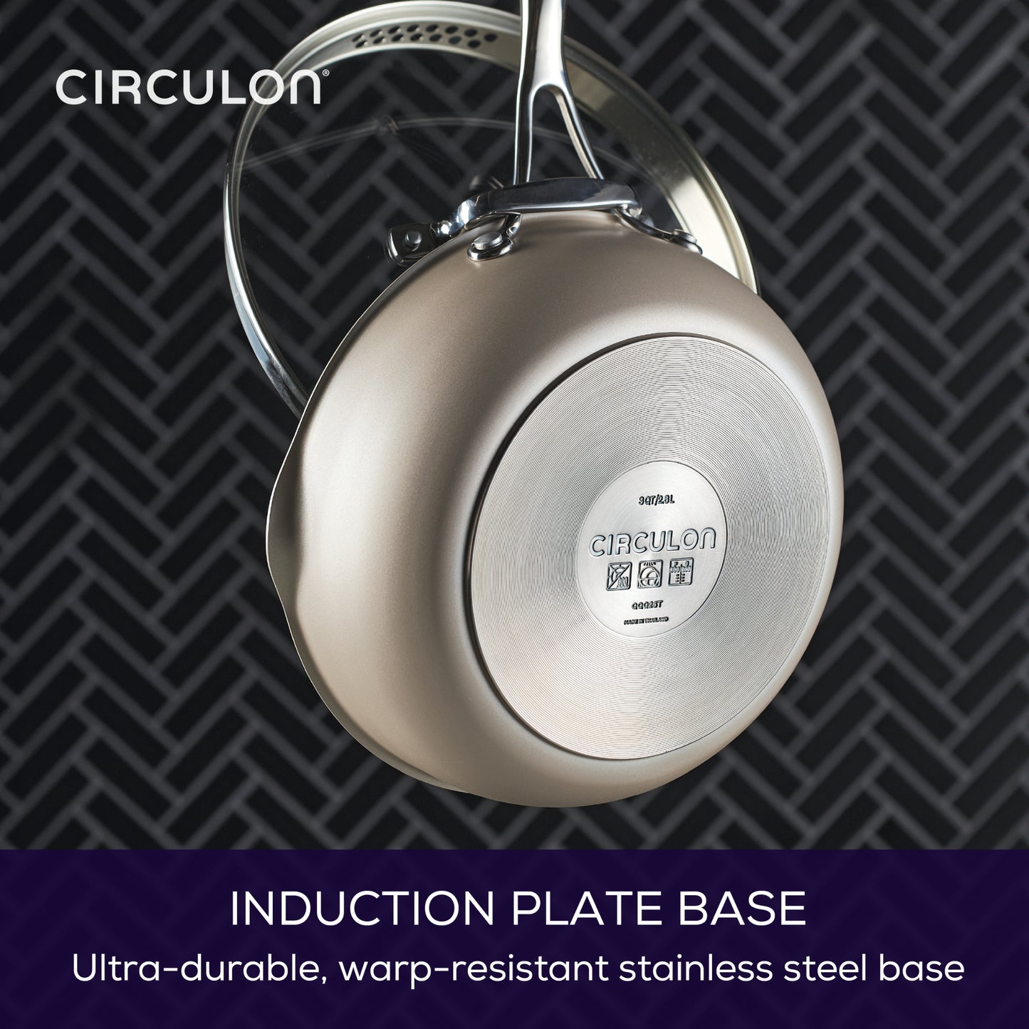Circulon Infinity Pan With ScratchDefense™ Nonstick Induction Covered Multi-Pan With Tool/Lid Holder 24cm/2.8L