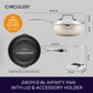 Circulon Infinity Pan With ScratchDefense™ Nonstick Induction Covered Multi-Pan With Tool/Lid Holder 24cm/2.8L
