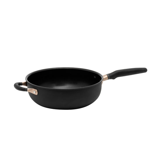 Meyer Accent Nonstick Induction Open Chefs Pan with Helper Handle 26cm/4.3L