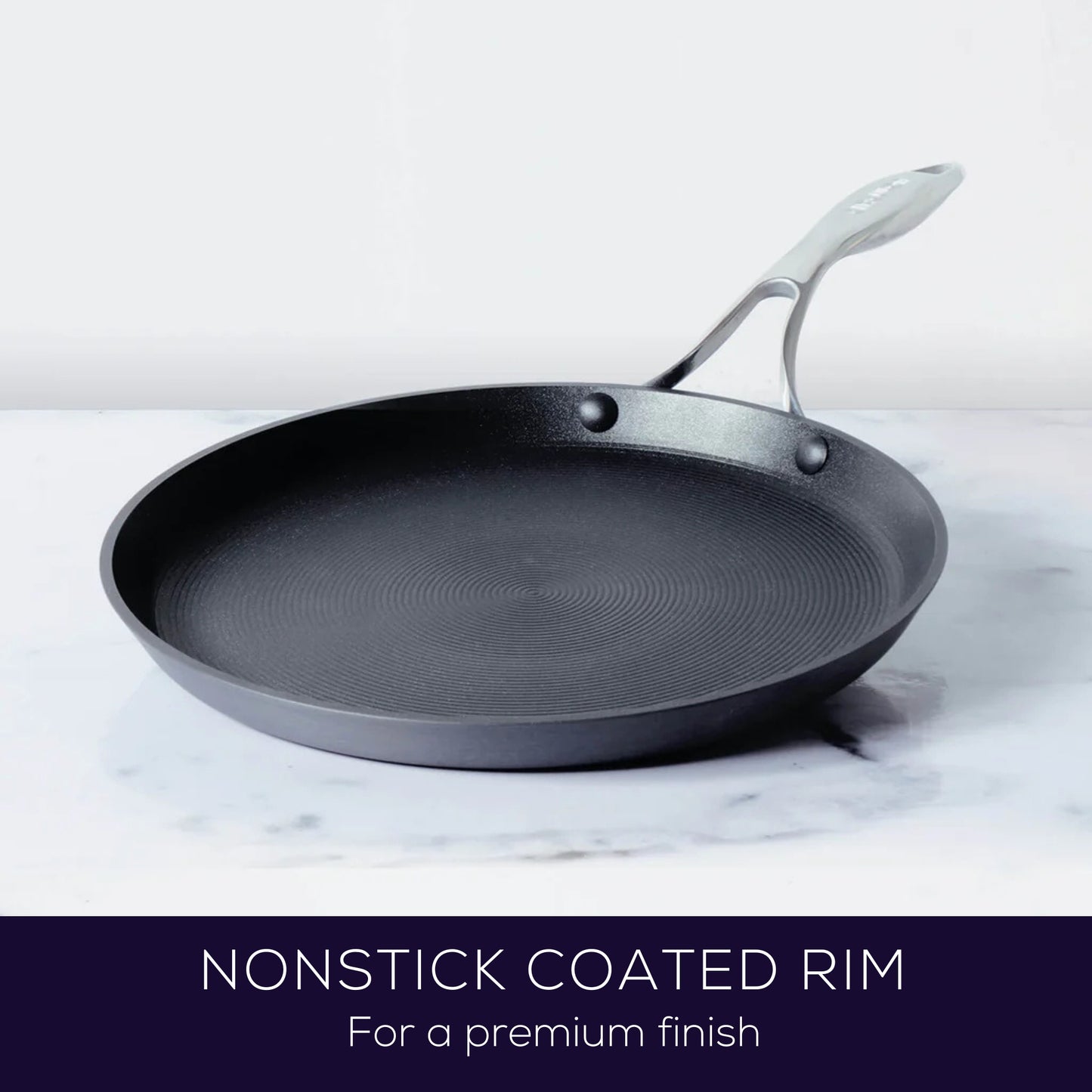 Circulon Nonstick Hard Anodised Aluminium Flat Tawa (Crepe Pan) 28cm