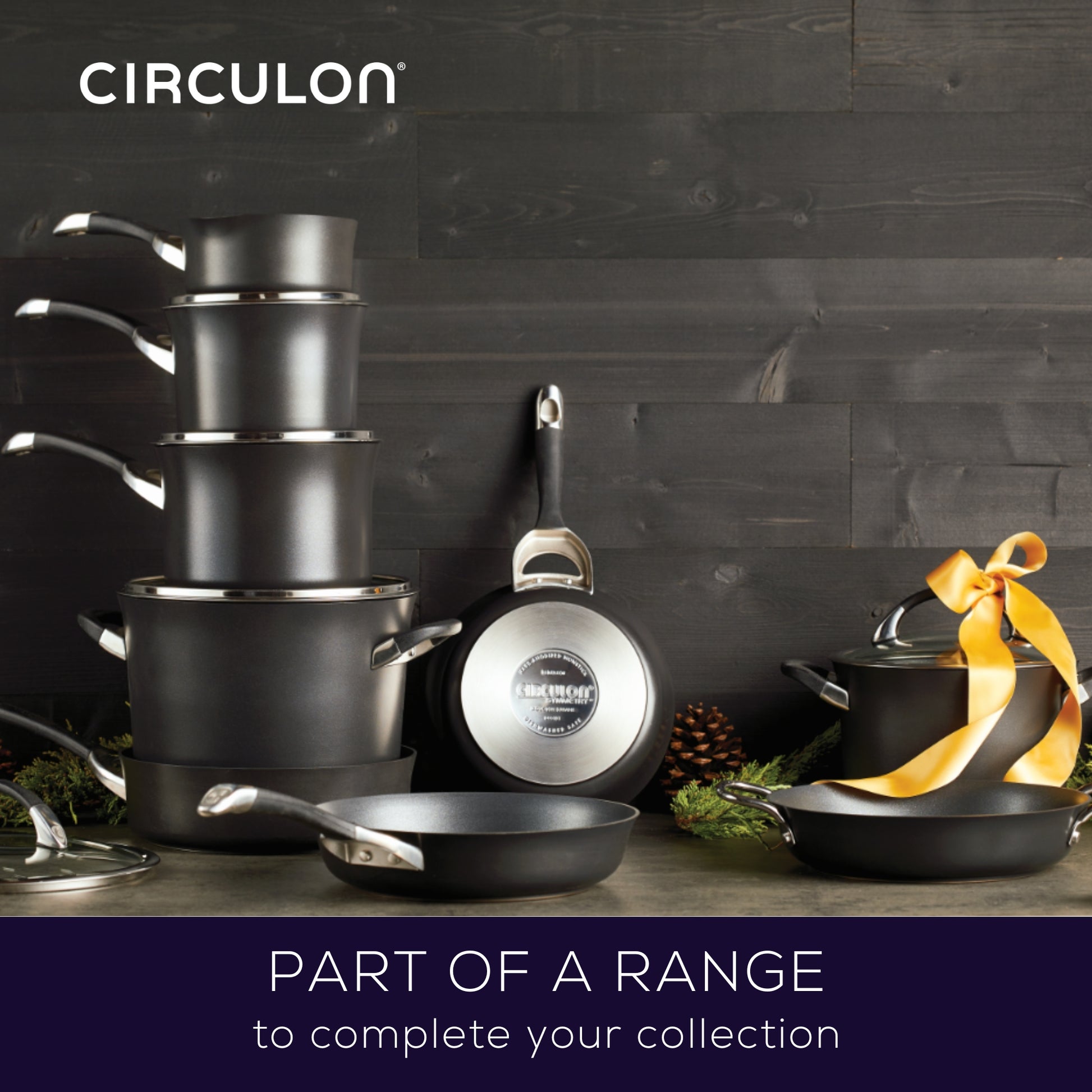 Circulon Symmetry Hard-Anodized Nonstick Induction Stir Fry Pan