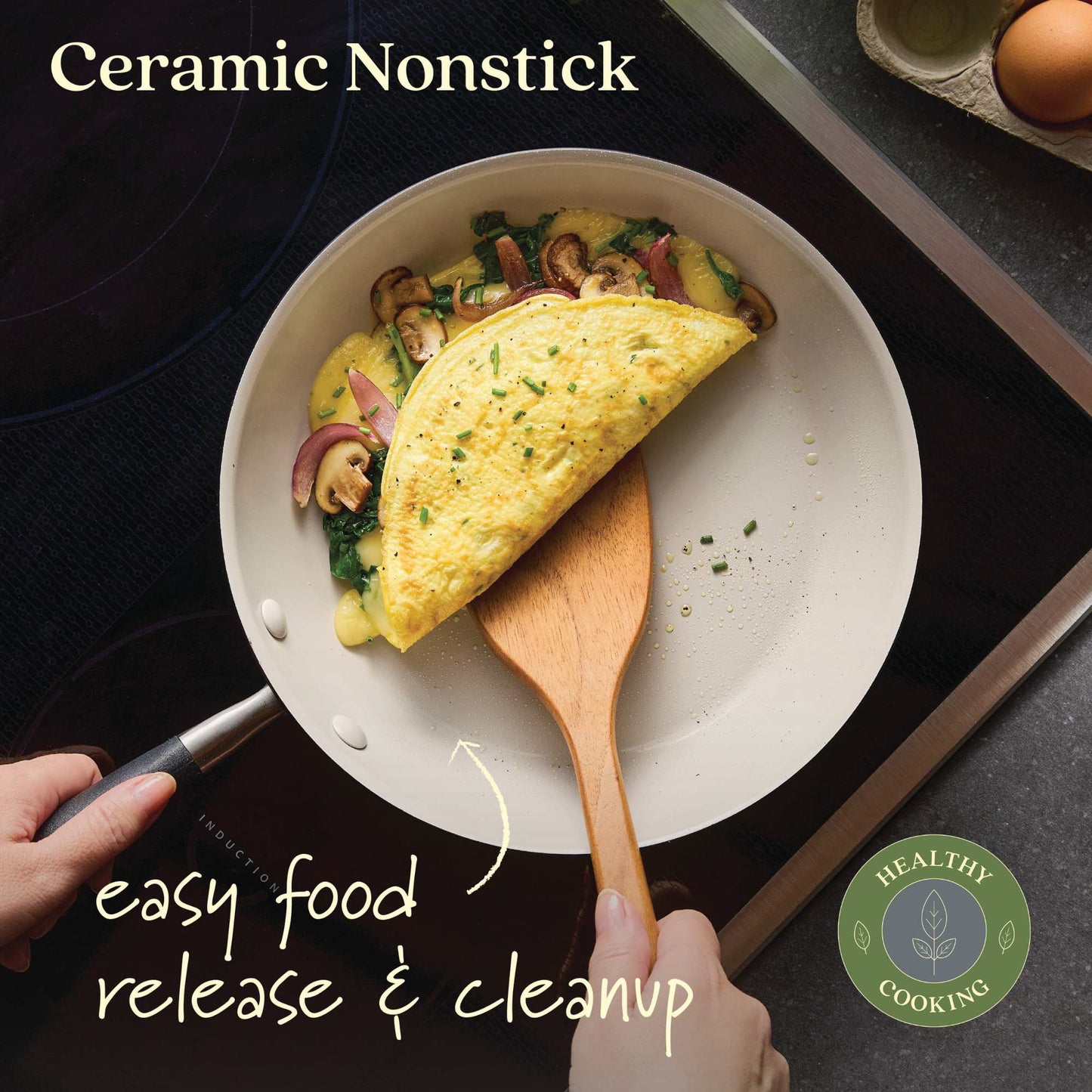 Anolon Advanced Ceramic Nonstick Induction 9 Piece Cookware Set